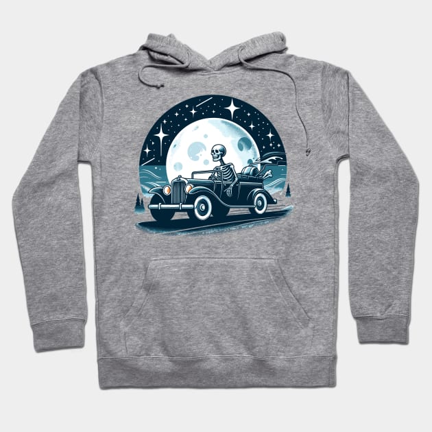 Funny Skeleton Hoodie by Vehicles-Art